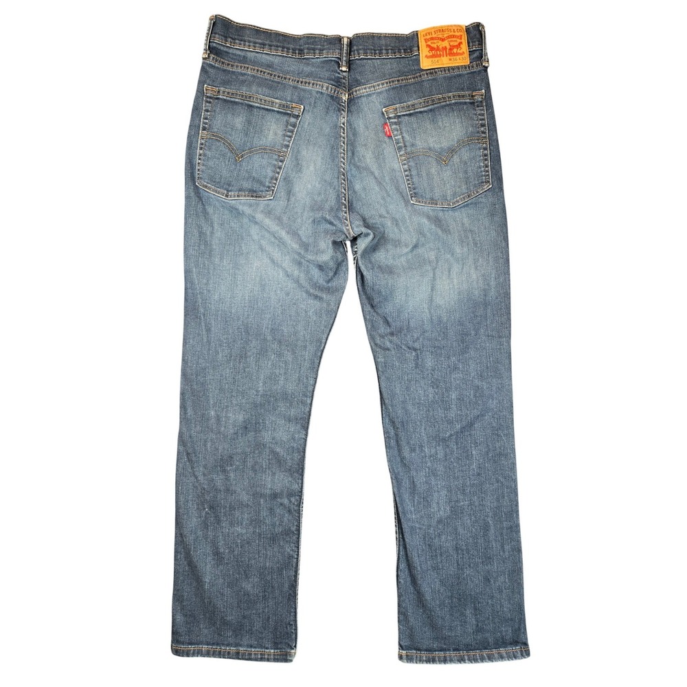 Levi Strauss Co Mens 514 Straight Fit Jeans Blue W36‎ L30 Cotton Blend - Picture 11 of 13